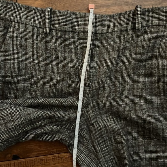 THEORY Wool Plaid Trouser Pants Size 4 - Picture 8 of 12